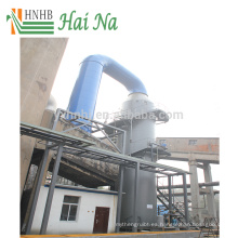 Sistema de extracción de polvo industrial para el tratamiento de gases de combustión